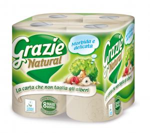 Grazie Natural toilet paper 8 maxi rolls